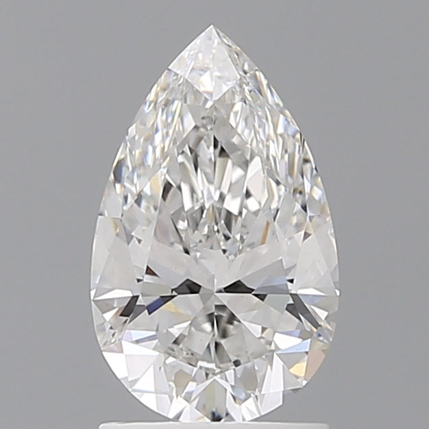 1.57 Carat Pear Shaped, Ideal Cut, E Color, VVS2 Clarity, IGI Certified Lab Grown Diamond