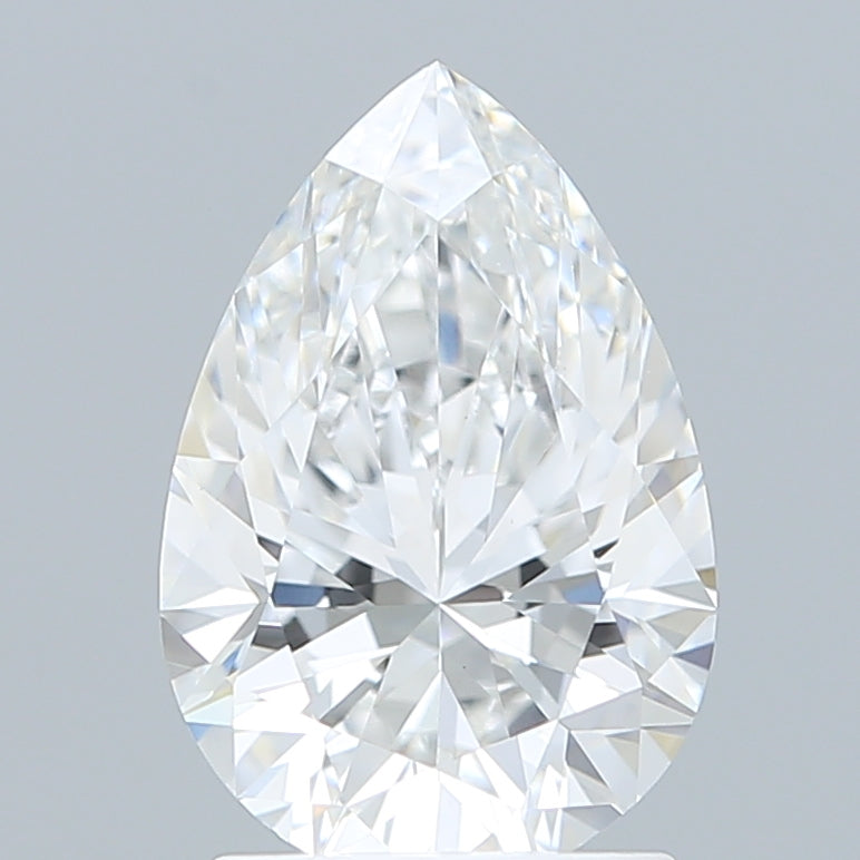 1.89 Carat Pear Shaped, Ideal Cut, D Color, VVS2 Clarity, IGI Certified Lab Grown Diamond