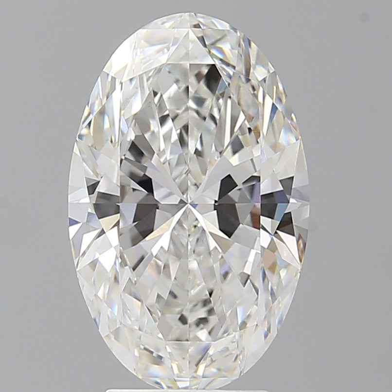 4.02 Carat Oval Shaped, Ideal Cut, F Color, VVS2 Clarity, IGI Certified Lab Grown Diamond