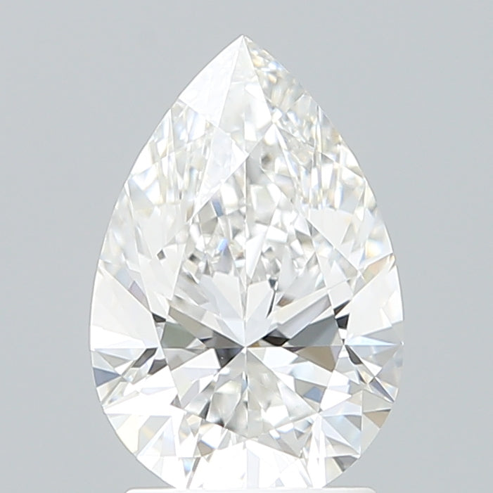2.10 Carat Pear Shaped, Ideal Cut, E Color, VVS2 Clarity, IGI Certified Lab Grown Diamond