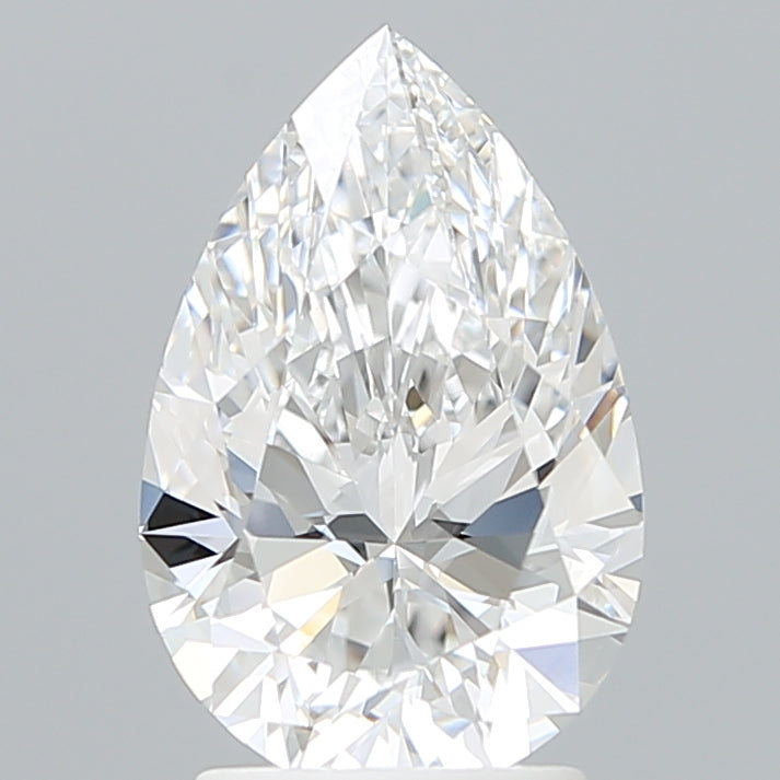 2.39 Carat Pear Shaped, Ideal Cut, E Color, VVS1 Clarity, IGI Certified Lab Grown Diamond