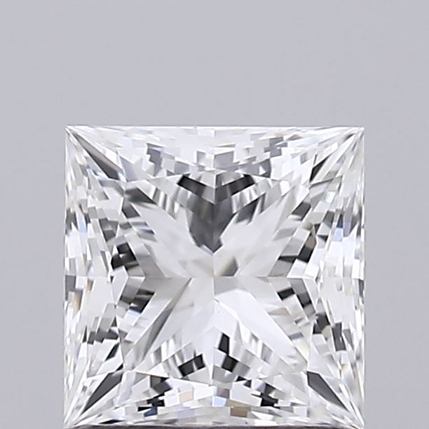 1.06 Carat Princess Shaped, Ideal Cut, E Color, VVS1 Clarity, IGI Certified Lab Grown Diamond