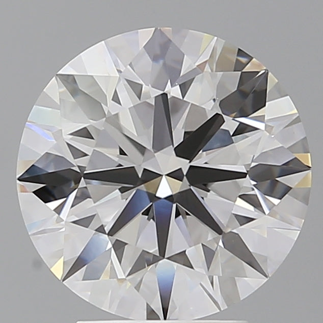 4.02 Carat Round Shaped, Ideal Cut, E Color, VVS2 Clarity, IGI Certified Lab Grown Diamond