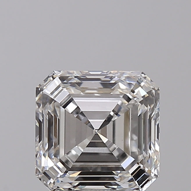 2.52 Carat Asscher Shaped, Ideal Cut, F Color, VS1 Clarity, IGI Certified Lab Grown Diamond