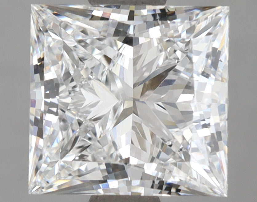 2.54 Carat Princess Shaped, Ideal Cut, D Color, VVS1 Clarity, IGI Certified Lab Grown Diamond
