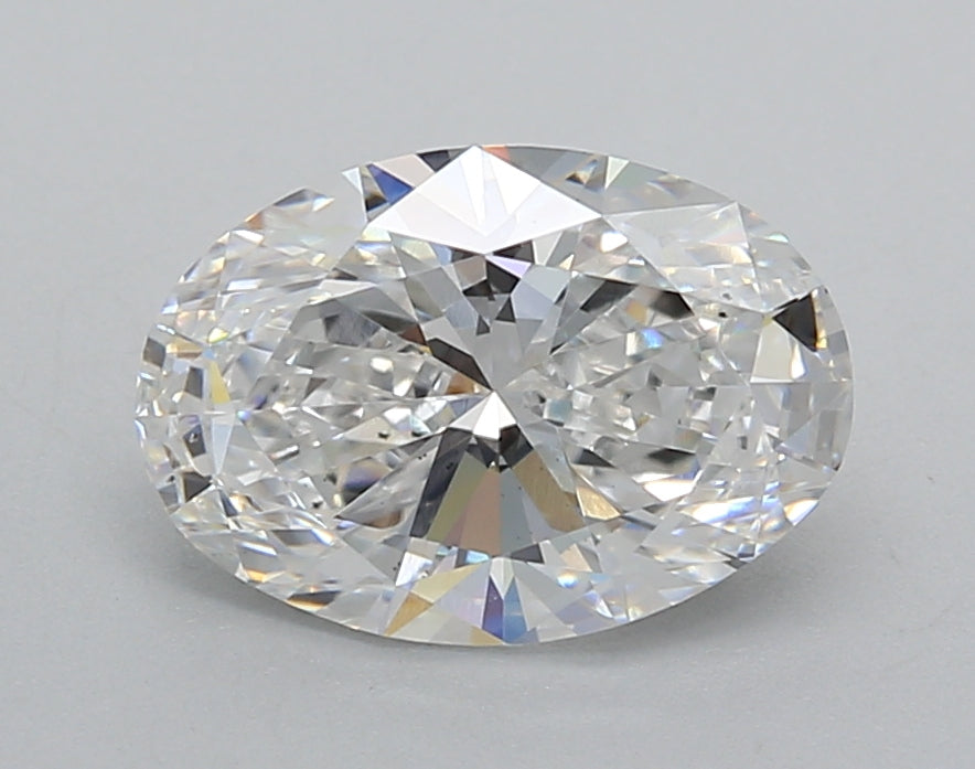 2.02 Carat Oval Shaped, Excellent Cut, D Color, VS2 Clarity, IGI Certified Lab Grown Diamond