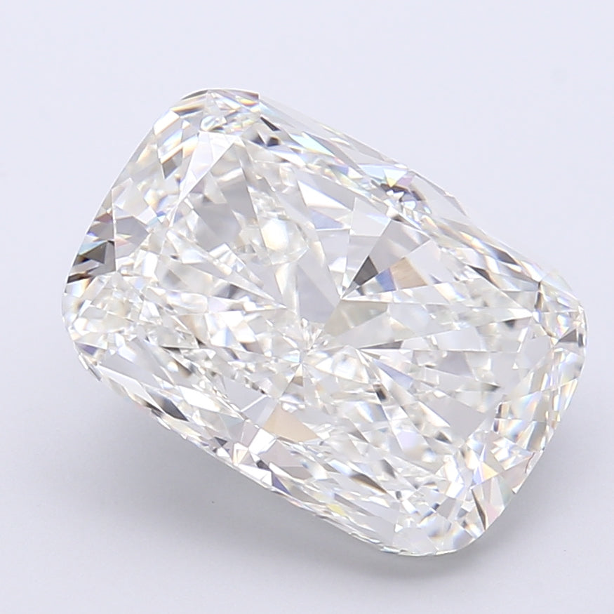 6.56 Carat Cushion Shaped, Very Good Cut, F Color, VVS2 Clarity, IGI Certified Lab Grown Diamond
