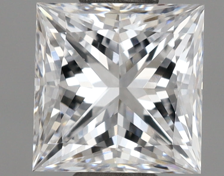 1.02 Carat Princess Shaped, Excellent Cut, D Color, VVS2 Clarity, IGI Certified Lab Grown Diamond