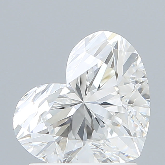 1.54 Carat Heart Shaped, Ideal Cut, E Color, VVS2 Clarity, IGI Certified Lab Grown Diamond
