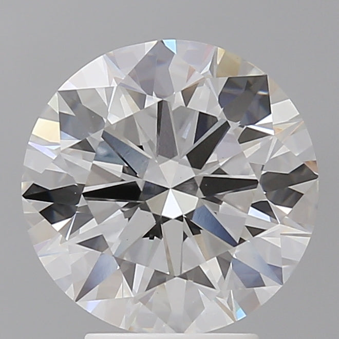 4.02 Carat Round Shaped, Ideal Cut, F Color, VVS2 Clarity, IGI Certified Lab Grown Diamond