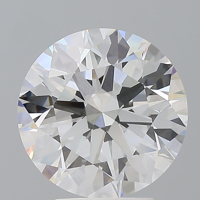 4.08 Carat Round Shaped, Ideal Cut, E Color, VVS2 Clarity, IGI Certified Lab Grown Diamond