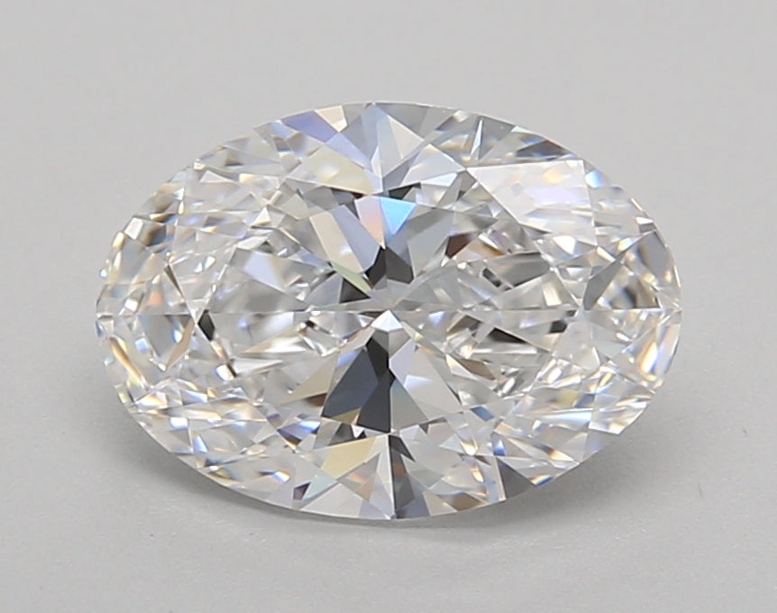 2.03 Carat Oval Shaped, Excellent Cut, D Color, VVS2 Clarity, IGI Certified Lab Grown Diamond