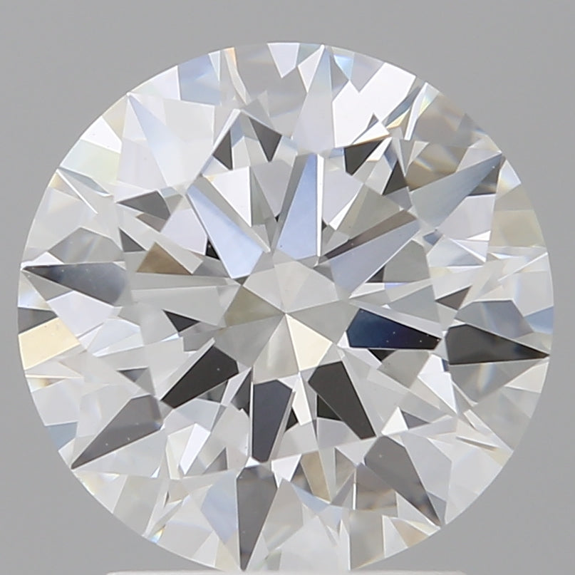 2.57 Carat Round Shaped, Ideal Cut, F Color, VVS2 Clarity, IGI Certified Lab Grown Diamond