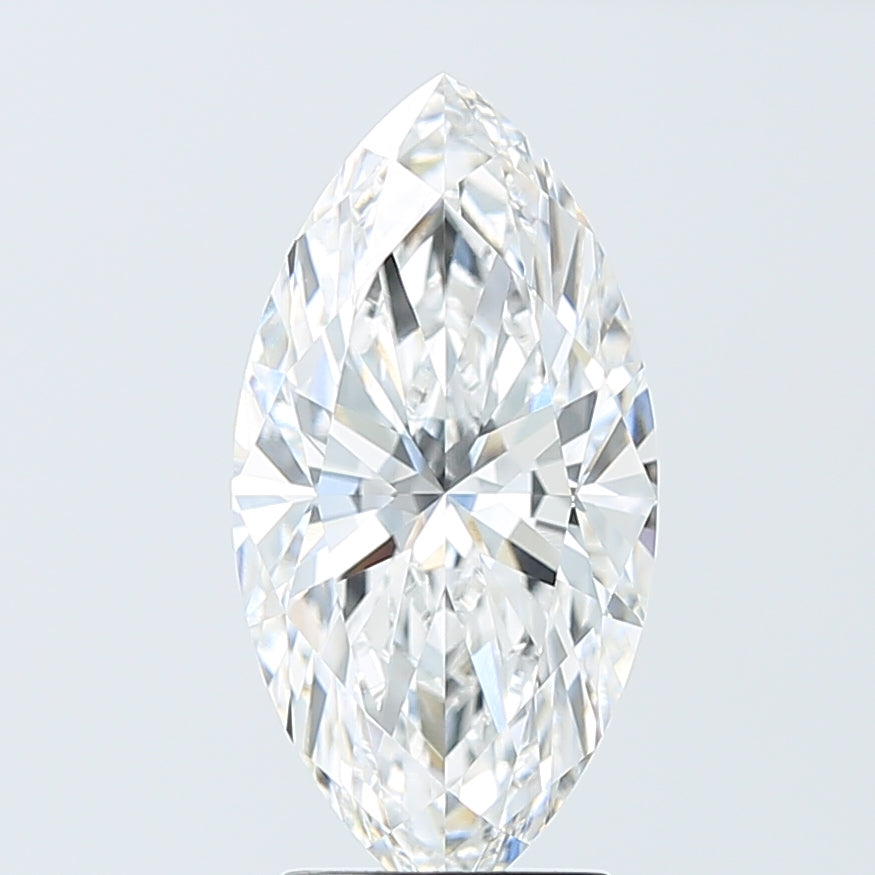 3.10 Carat Marquise Shaped, Ideal Cut, E Color, VVS2 Clarity, IGI Certified Lab Grown Diamond