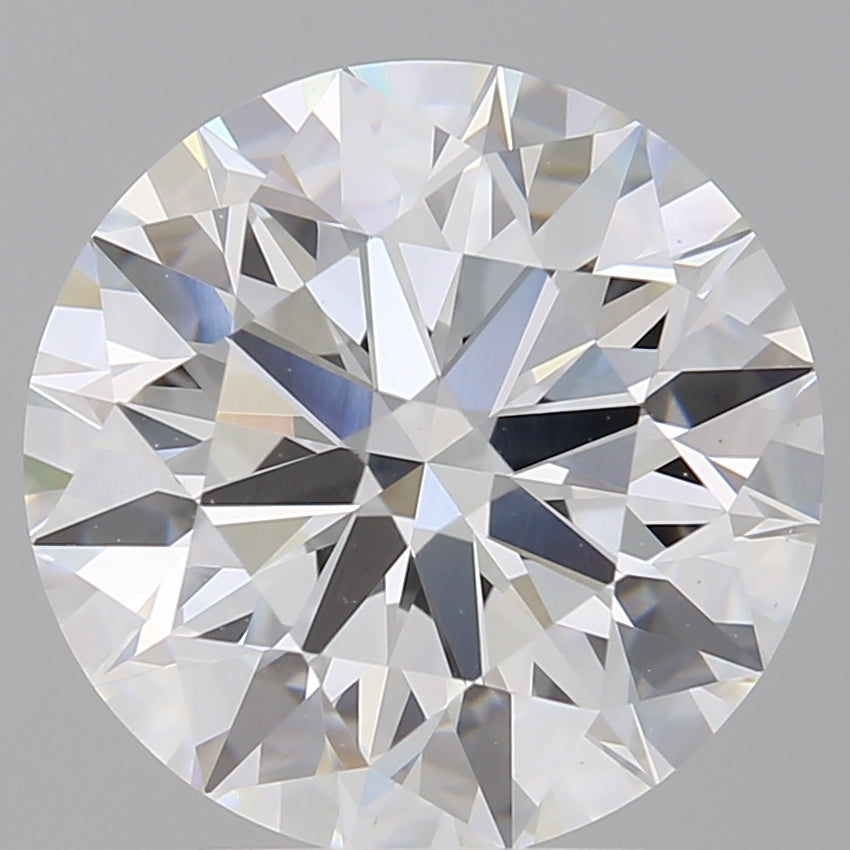 4.05 Carat Round Shaped, Ideal Cut, E Color, VVS2 Clarity, IGI Certified Lab Grown Diamond