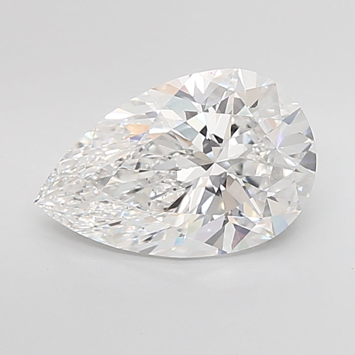 5.06 Carat Pear Shaped, Excellent Cut, E Color, VVS2 Clarity, IGI Certified Lab Grown Diamond