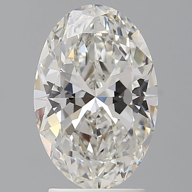 2.54 Carat Oval Shaped, Ideal Cut, F Color, VVS2 Clarity, IGI Certified Lab Grown Diamond