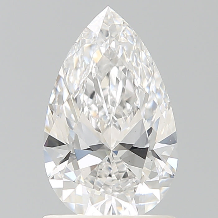 1.16 Carat Pear Shaped, Ideal Cut, D Color, VS1 Clarity, IGI Certified Lab Grown Diamond