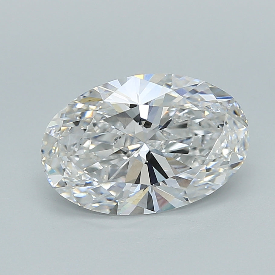 2.01 Carat Oval Shaped, Ideal Cut, E Color, VVS2 Clarity, IGI Certified Lab Grown Diamond