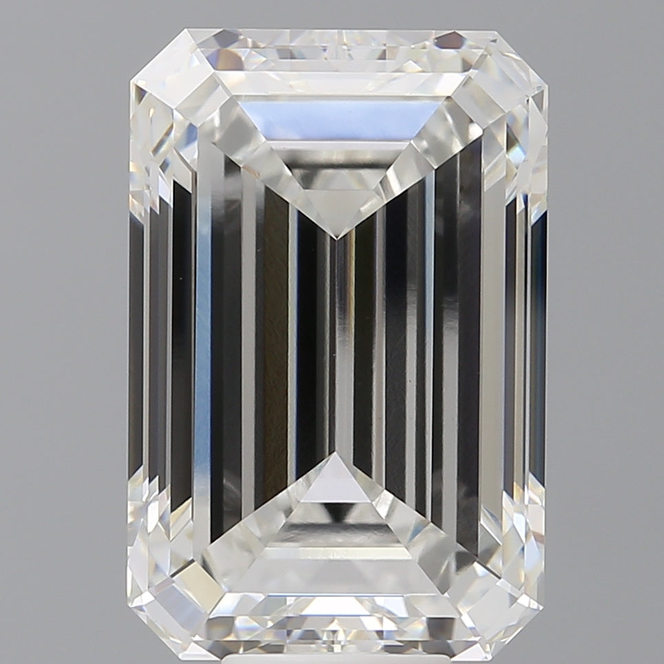 12.02 Carat Emerald Shaped, Ideal Cut, F Color, VVS2 Clarity, IGI Certified Lab Grown Diamond