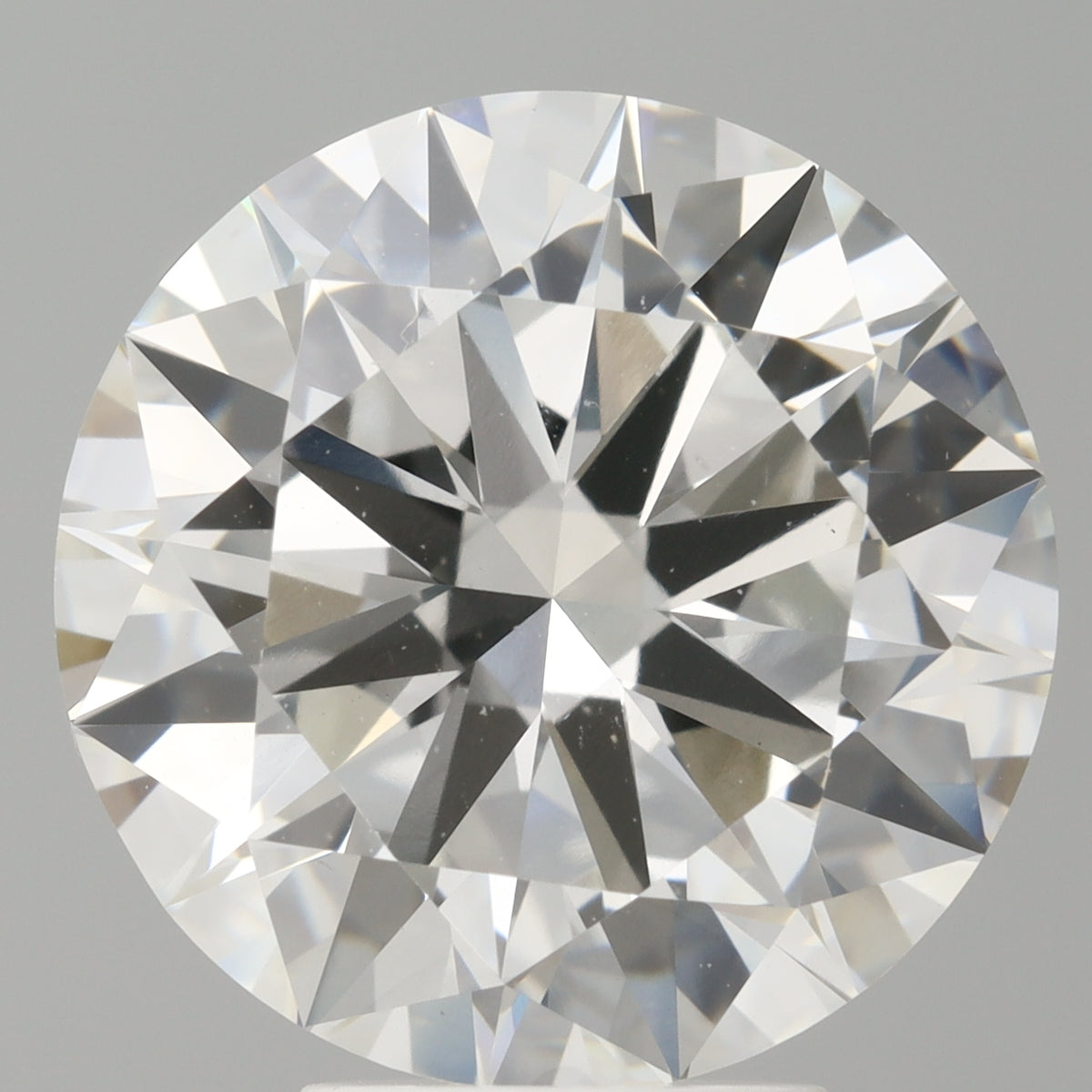 5.41 Carat Round Shaped, Excellent Cut, F Color, VS1 Clarity, IGI Certified Lab Grown Diamond