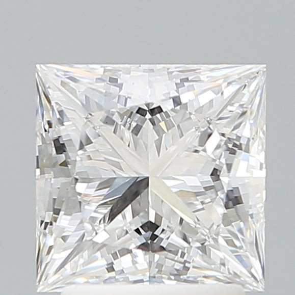 2.38 Carat Princess Shaped, Ideal Cut, D Color, VS1 Clarity, IGI Certified Lab Grown Diamond