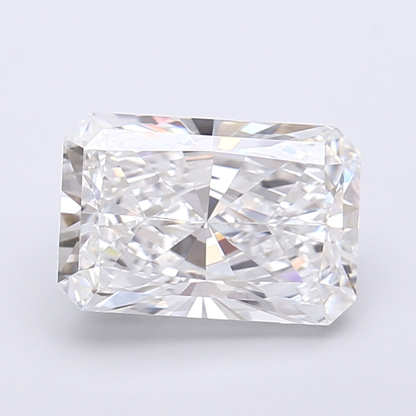 3.56 Carat Radiant Shaped, Very Good Cut, E Color, VVS2 Clarity, IGI Certified Lab Grown Diamond