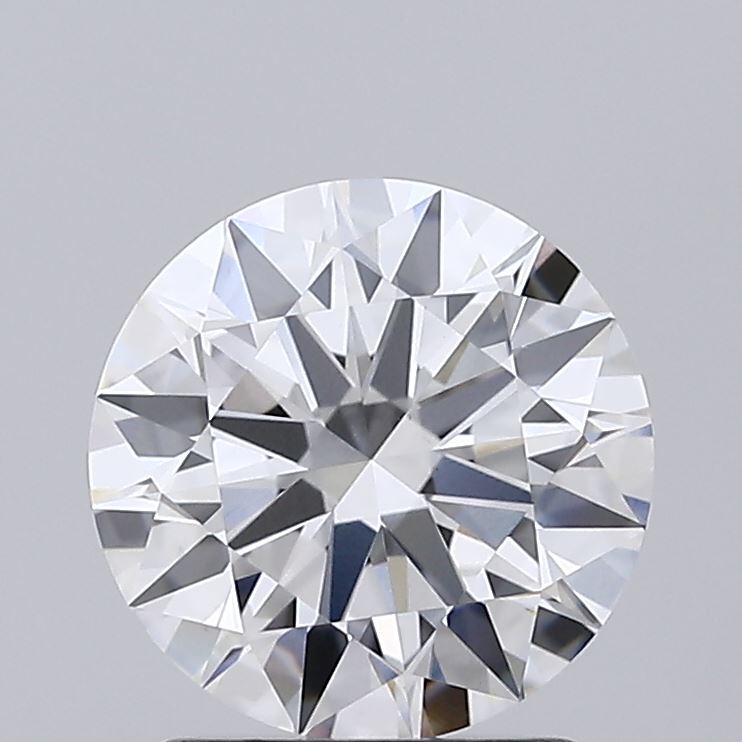 1.58 Carat Round Shaped, Ideal Cut, D Color, VVS2 Clarity, IGI Certified Lab Grown Diamond