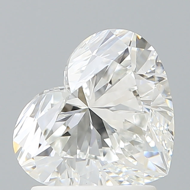 1.76 Carat Heart Shaped, Ideal Cut, E Color, VVS2 Clarity, IGI Certified Lab Grown Diamond