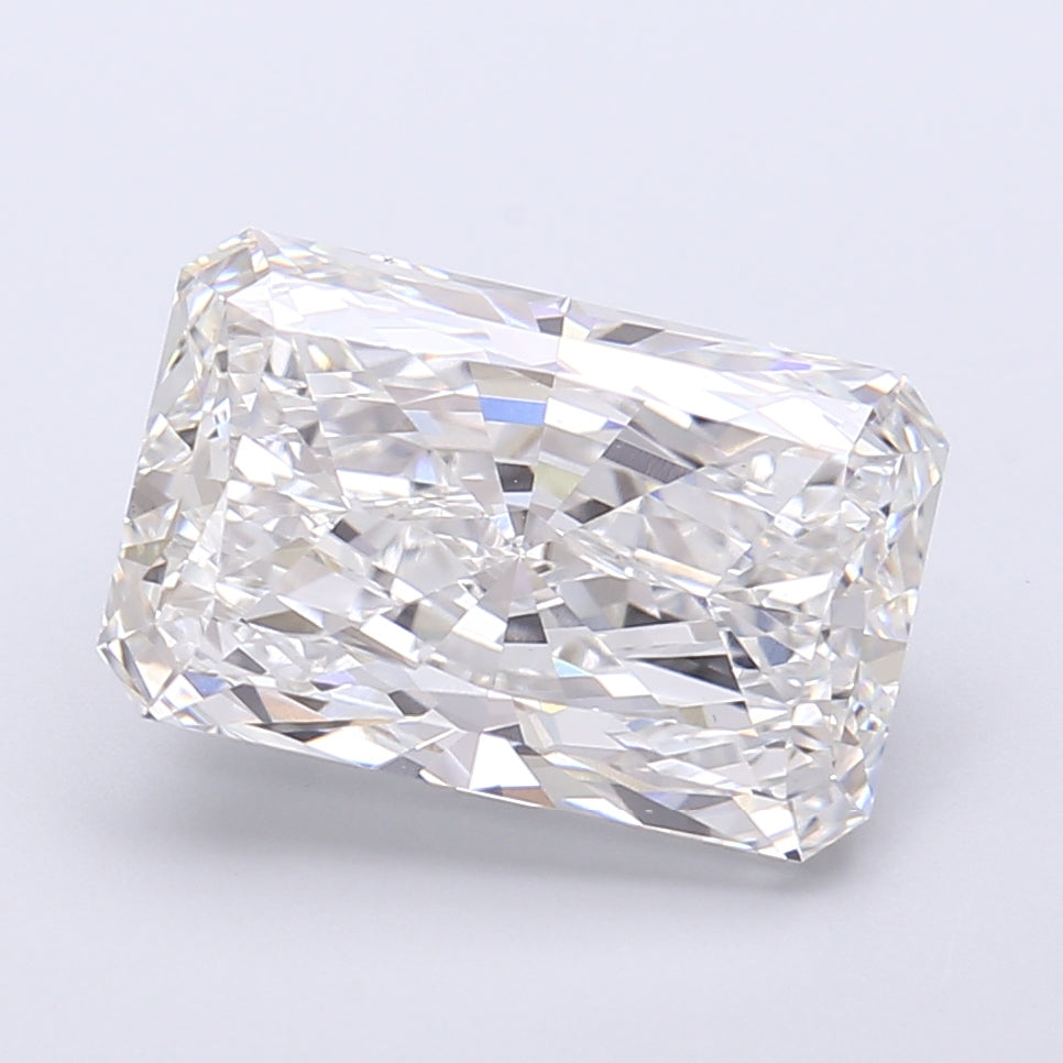 5.03 Carat Radiant Shaped, Very Good Cut, F Color, VS1 Clarity, IGI Certified Lab Grown Diamond