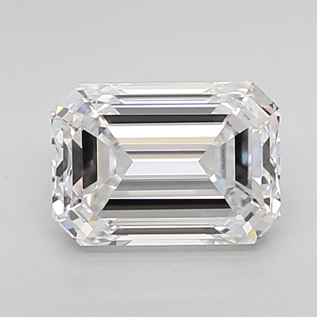 1.54 Carat Emerald Shaped, Ideal Cut, D Color, IF Clarity, IGI Certified Lab Grown Diamond