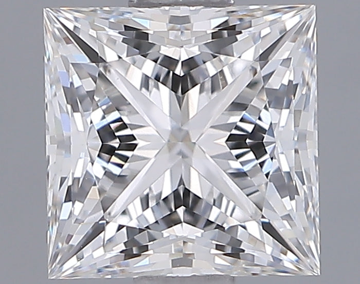 1.34 Carat Princess Shaped, Ideal Cut, E Color, VVS1 Clarity, IGI Certified Lab Grown Diamond
