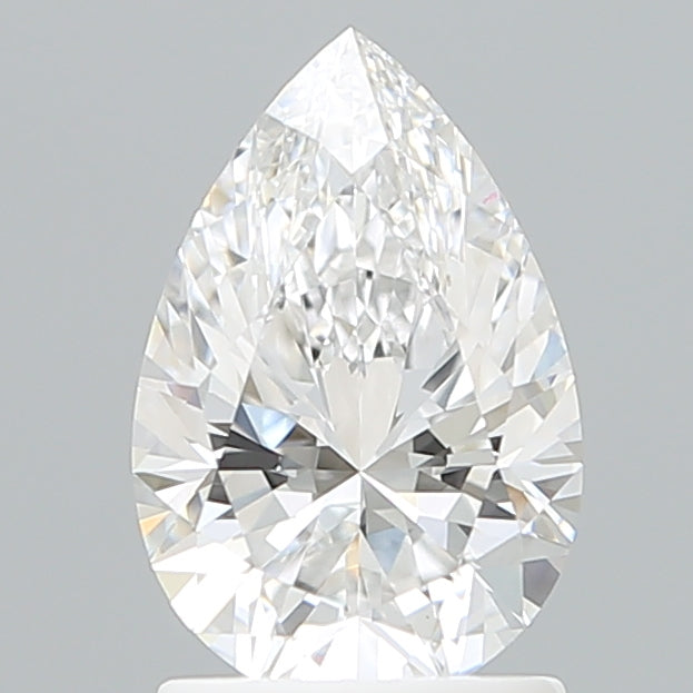 1.60 Carat Pear Shaped, Ideal Cut, D Color, VS1 Clarity, IGI Certified Lab Grown Diamond