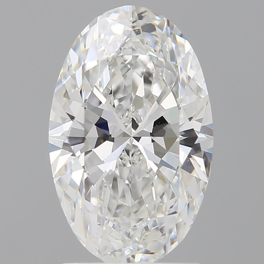 2.01 Carat Oval Shaped, Ideal Cut, E Color, VVS2 Clarity, IGI Certified Lab Grown Diamond