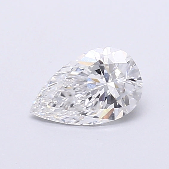 0.43 Carat Pear Shaped, Very Good Cut, D Color, VVS2 Clarity, IGI Certified Lab Grown Diamond