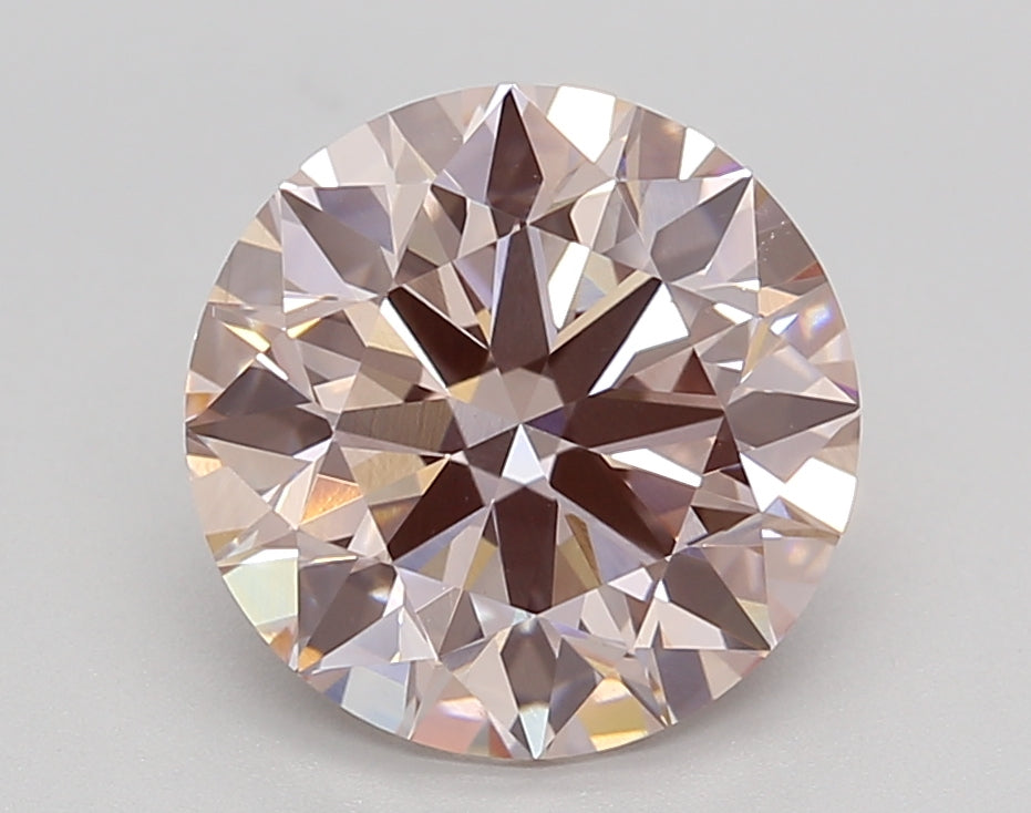 3.08 Carat Round Shaped, Ideal Cut, VS1 Clarity, IGI Certified Lab Grown Diamond