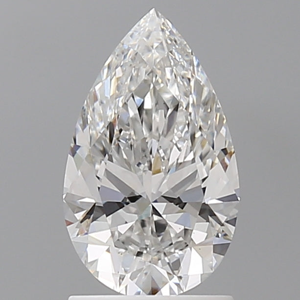 1.56 Carat Pear Shaped, Ideal Cut, E Color, VS1 Clarity, IGI Certified Lab Grown Diamond