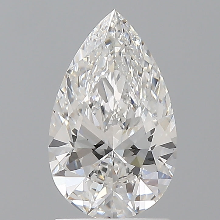 1.55 Carat Pear Shaped, Ideal Cut, E Color, VVS2 Clarity, IGI Certified Lab Grown Diamond