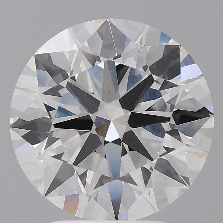 4.10 Carat Round Shaped, Ideal Cut, F Color, VVS2 Clarity, IGI Certified Lab Grown Diamond