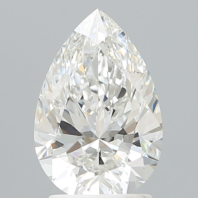 2.25 Carat Pear Shaped, Ideal Cut, E Color, VVS2 Clarity, IGI Certified Lab Grown Diamond