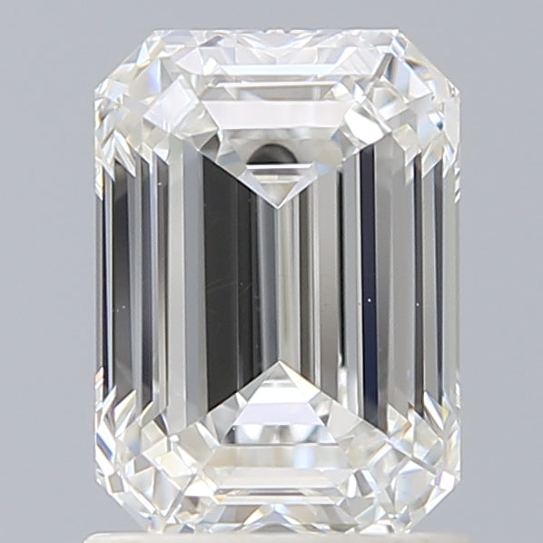 1.66 Carat Emerald Shaped, Ideal Cut, F Color, VS1 Clarity, IGI Certified Lab Grown Diamond