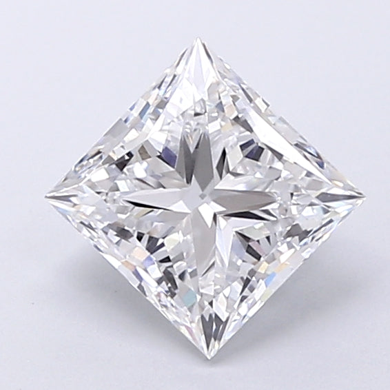 1.58 Carat Princess Shaped, Very Good Cut, D Color, VS1 Clarity, IGI Certified Lab Grown Diamond