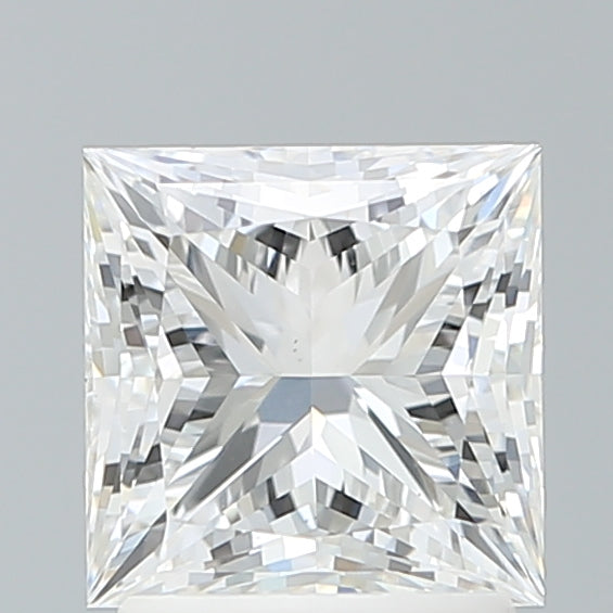 2.08 Carat Princess Shaped, Ideal Cut, E Color, VS1 Clarity, IGI Certified Lab Grown Diamond