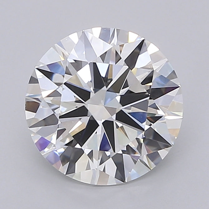 2.51 Carat Round Shaped, Ideal Cut, E Color, VVS2 Clarity, IGI Certified Lab Grown Diamond