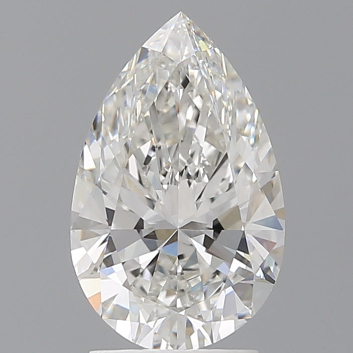 2.52 Carat Pear Shaped, Ideal Cut, F Color, VVS2 Clarity, IGI Certified Lab Grown Diamond