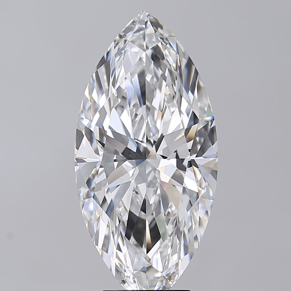 5.00 Carat Marquise Shaped, Excellent Cut, E Color, VVS2 Clarity, IGI Certified Lab Grown Diamond