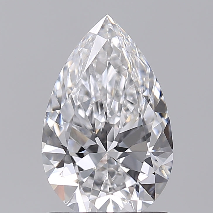 1.02 Carat Pear Shaped, Excellent Cut, E Color, VVS2 Clarity, IGI Certified Lab Grown Diamond