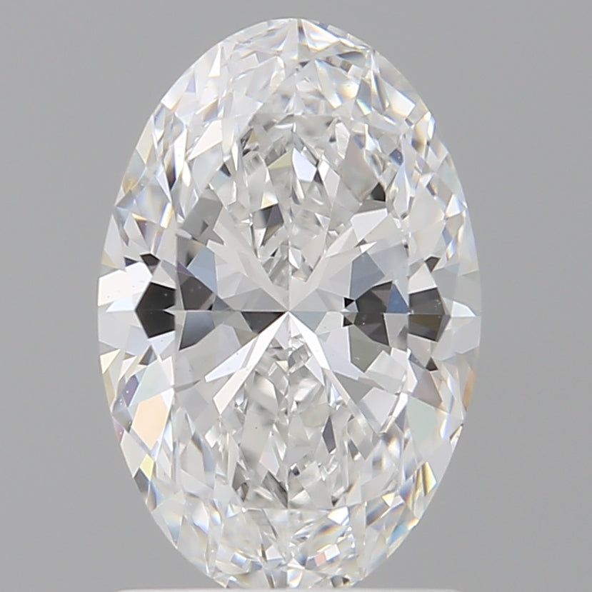 1.60 Carat Oval Shaped, Ideal Cut, D Color, VVS2 Clarity, IGI Certified Lab Grown Diamond
