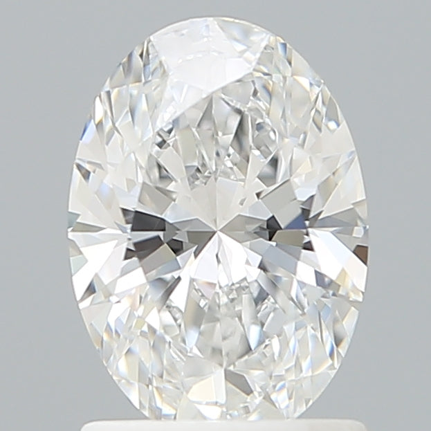 1.29 Carat Oval Shaped, Ideal Cut, D Color, VVS2 Clarity, IGI Certified Lab Grown Diamond