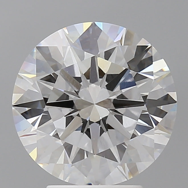 4.02 Carat Round Shaped, Ideal Cut, E Color, VVS2 Clarity, IGI Certified Lab Grown Diamond